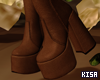 K|Brown Platform Boots