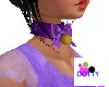 Purple glitter collar