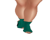 Teal/Black Boots