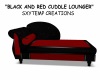 red/black cuddle lounger