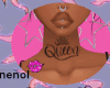 Queen Neck Tattoo (N)