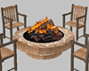 Boho Fire Pit Table