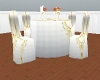 gold wedding table