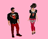 22R*red black heart