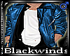 BW|M|Blue Leather Jacket