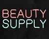 beauty supply neon sign