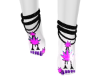 weed feet pink