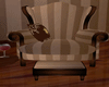 tan y brown chair
