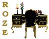 *R*Black/Gold Desk