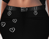 BLACK WITH HEARTS BOTTOM