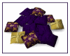 Pillows Purple Gold