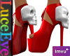 Red Skullz Heels