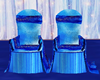 Blue Bride & Groom Chair