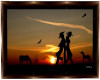 Western Couple at Sunset