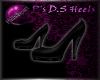 P's D.S Heels Black