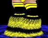 yellow black boots