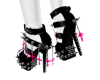 Pink/Blk goth heels