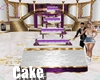 Wedding Cake Purple&Gold