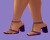 purple gold heels