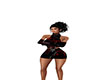 Short black n red mini