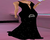 Black Glitter Skirt Gown