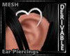 Heart Ear Piercings