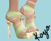 0123 Pastel Yellow Heels