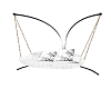 White Leather Love Swing