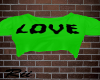 [B] 'Love' green top