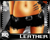 Leather Short Jeans