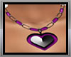 PURPLE AND SILVER HEART