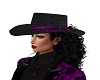 Purple Trim Western Hat