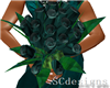 emerald rose bouquet