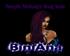 Purple Melange long Hair