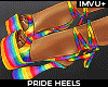 ! pride heels rainbow