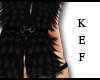 KEF |  Fur Vest .. BLACK