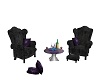 purp/black Chair cuddle