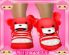 *C* Kids Red Bear Shoes