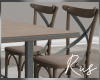 Rus Wood Table set