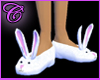 White Bunny Slippers