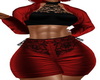 Red Black Leath Lace F