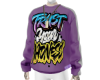 Mens purplecrew neck