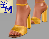 !LM Yellow Sequin Heels