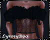 *Lily Black Lace Top