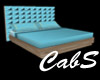 Teal & Wood Poseless Bed