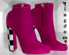Pink harlequin boots