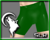 [SLW]Green PVC Shorts