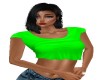 CROPPED GREEN TEE