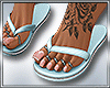 MAU/SARA TURQ FLIP FLOPS