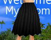 [saya]Pleats skirt black